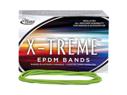 Ligas X-treme File Bands Verde Limón - 1 libra en caja