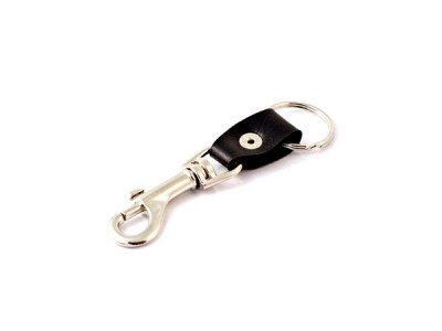 Llavero con correa de cuero desmontable Bolt Snap